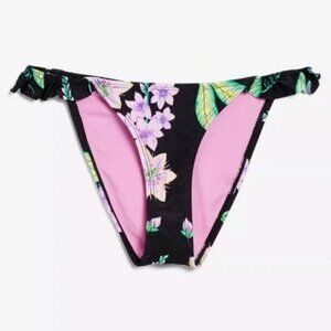 Topshop Floral Tanga Bikini Bottoms
